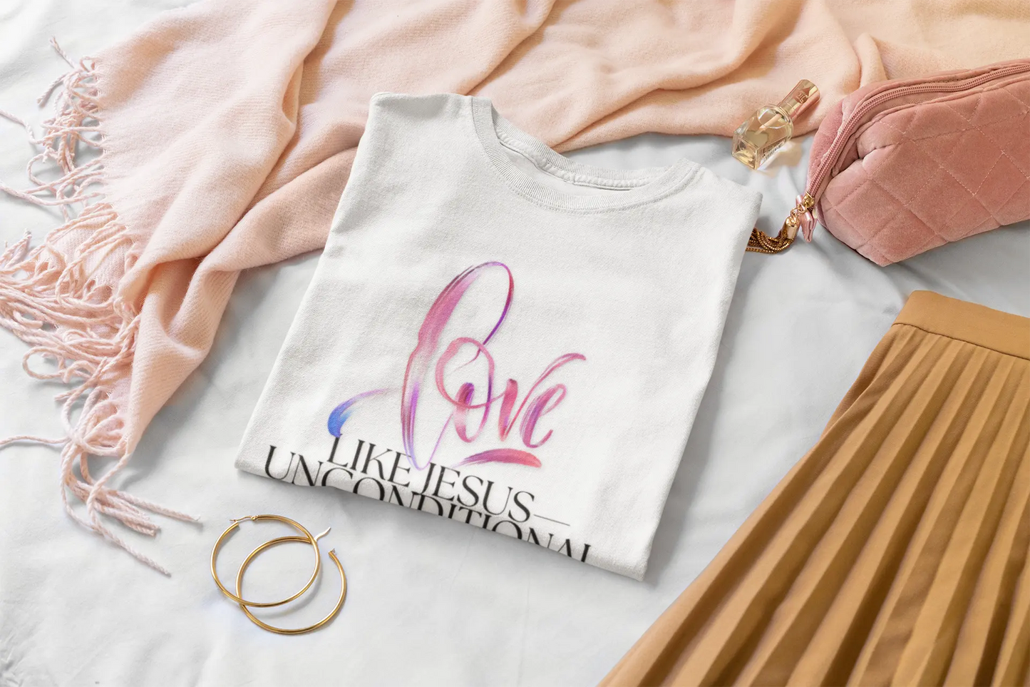 "Love Like Jesus - Unstoppable" Inspirational Women's Tee Printify