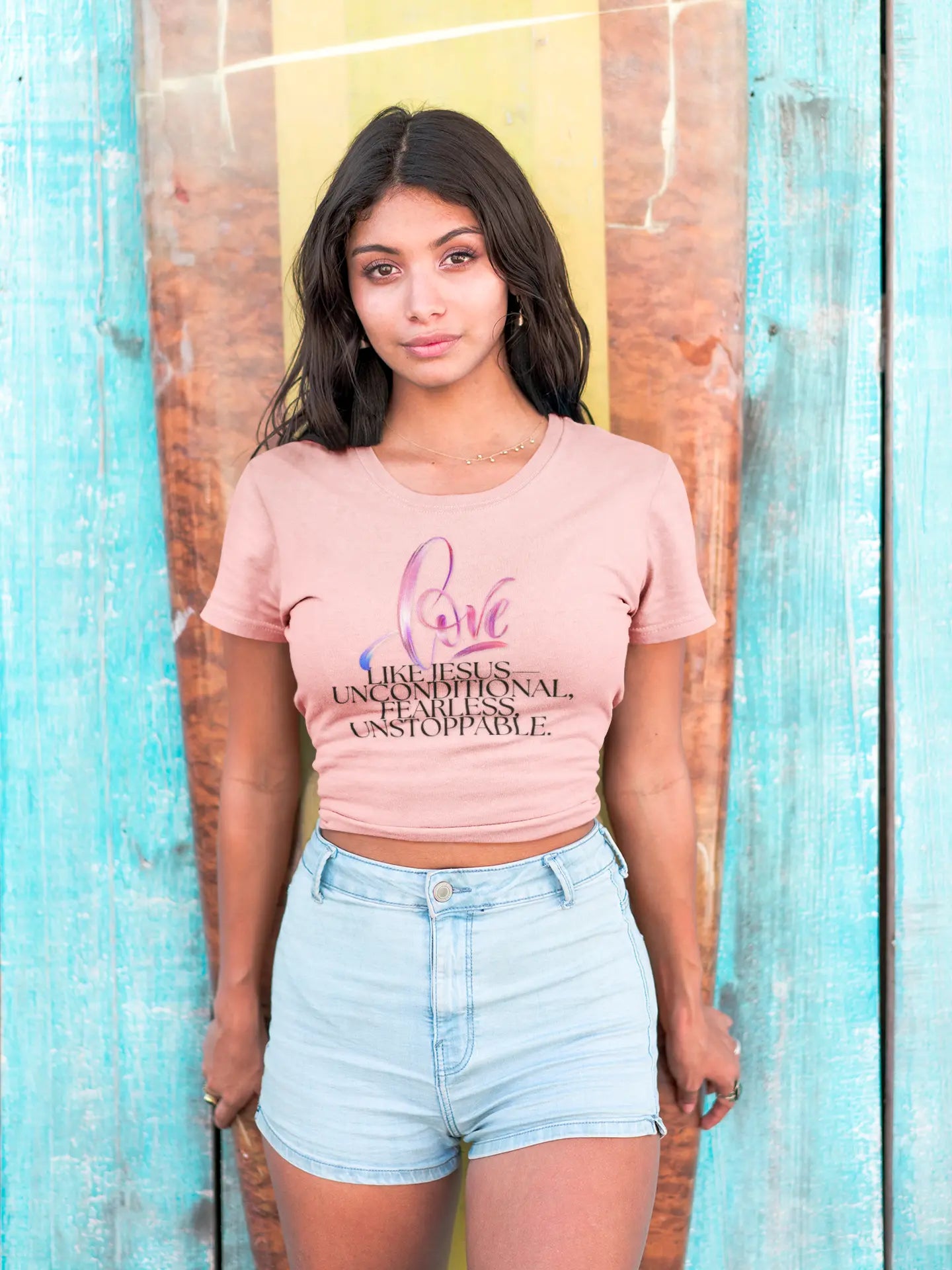 "Love Like Jesus - Unstoppable" Inspirational Women's Tee Printify