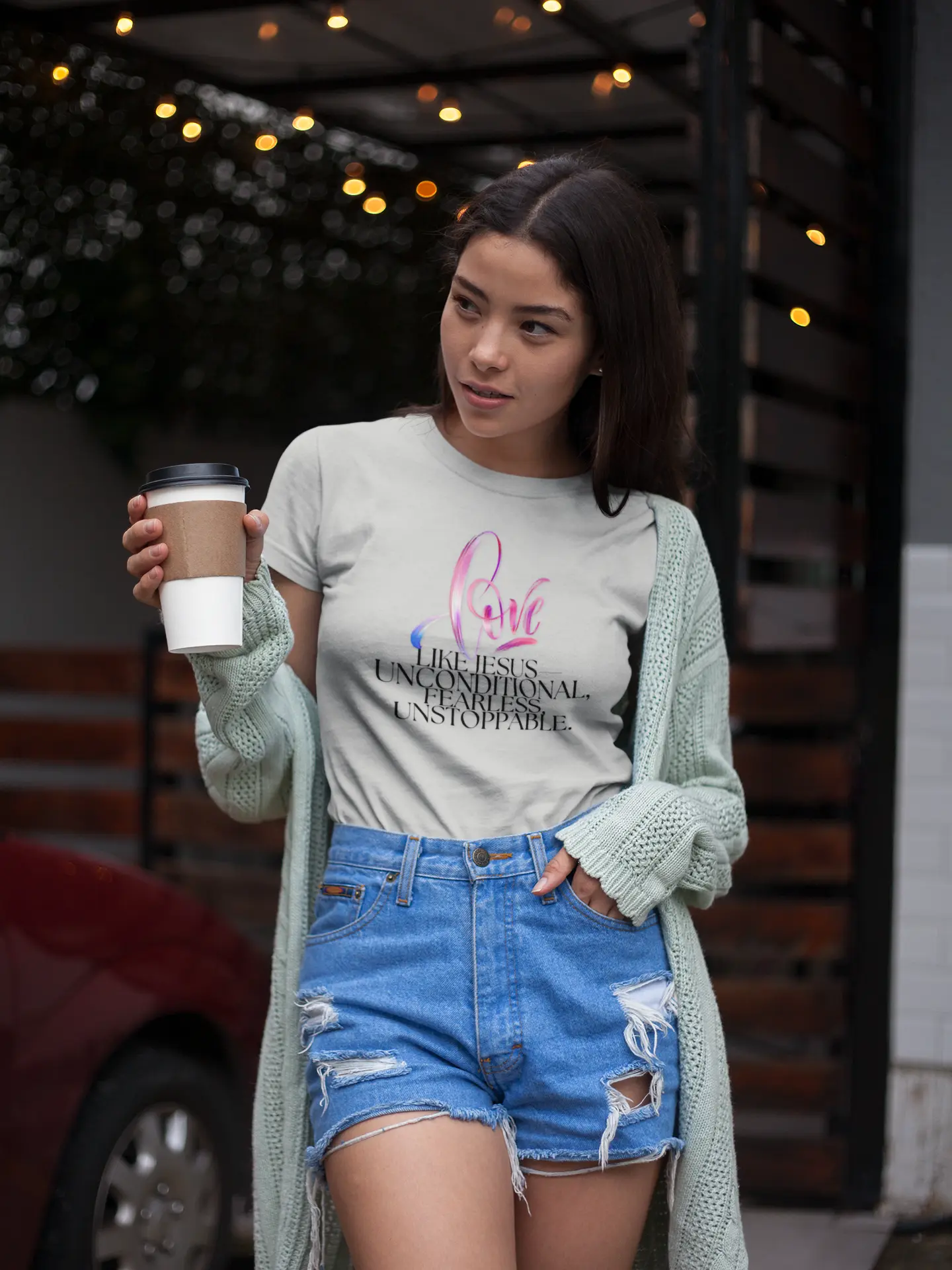 "Love Like Jesus - Unstoppable" Inspirational Women's Tee Printify