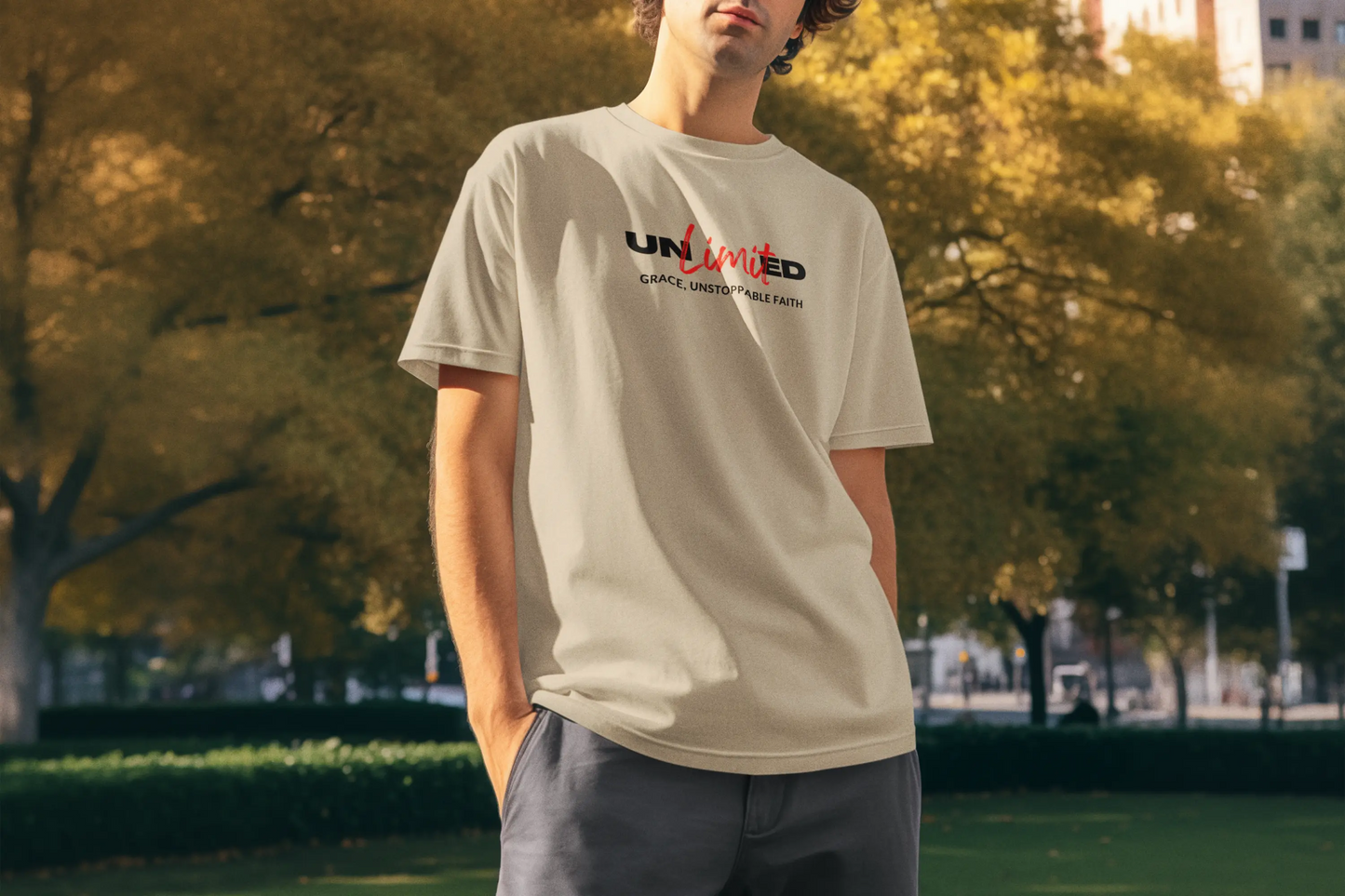 "Unlimited Grace, Unstoppable Faith" - Inspirational T-Shirt Printify