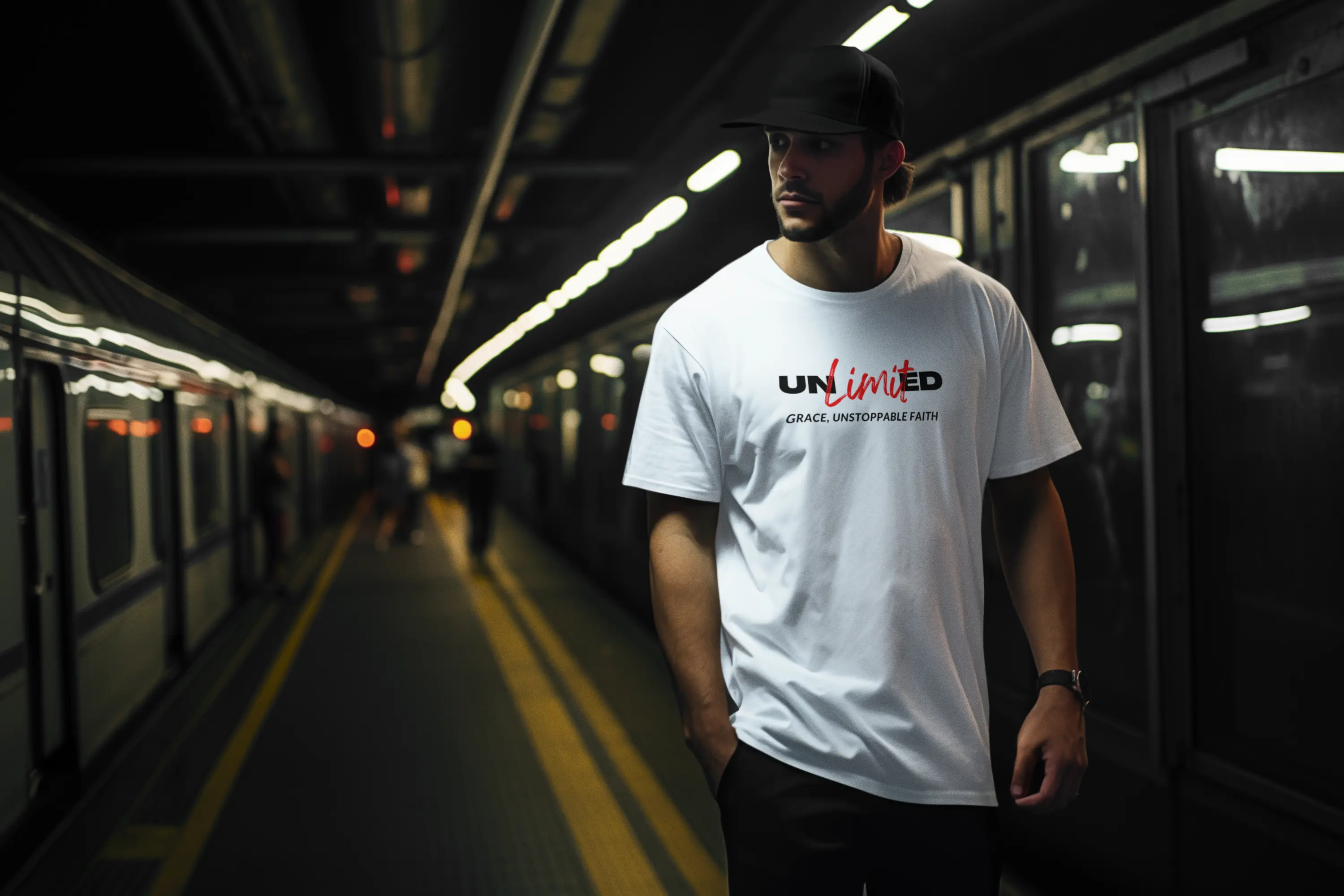 "Unlimited Grace, Unstoppable Faith" - Inspirational T-Shirt Printify