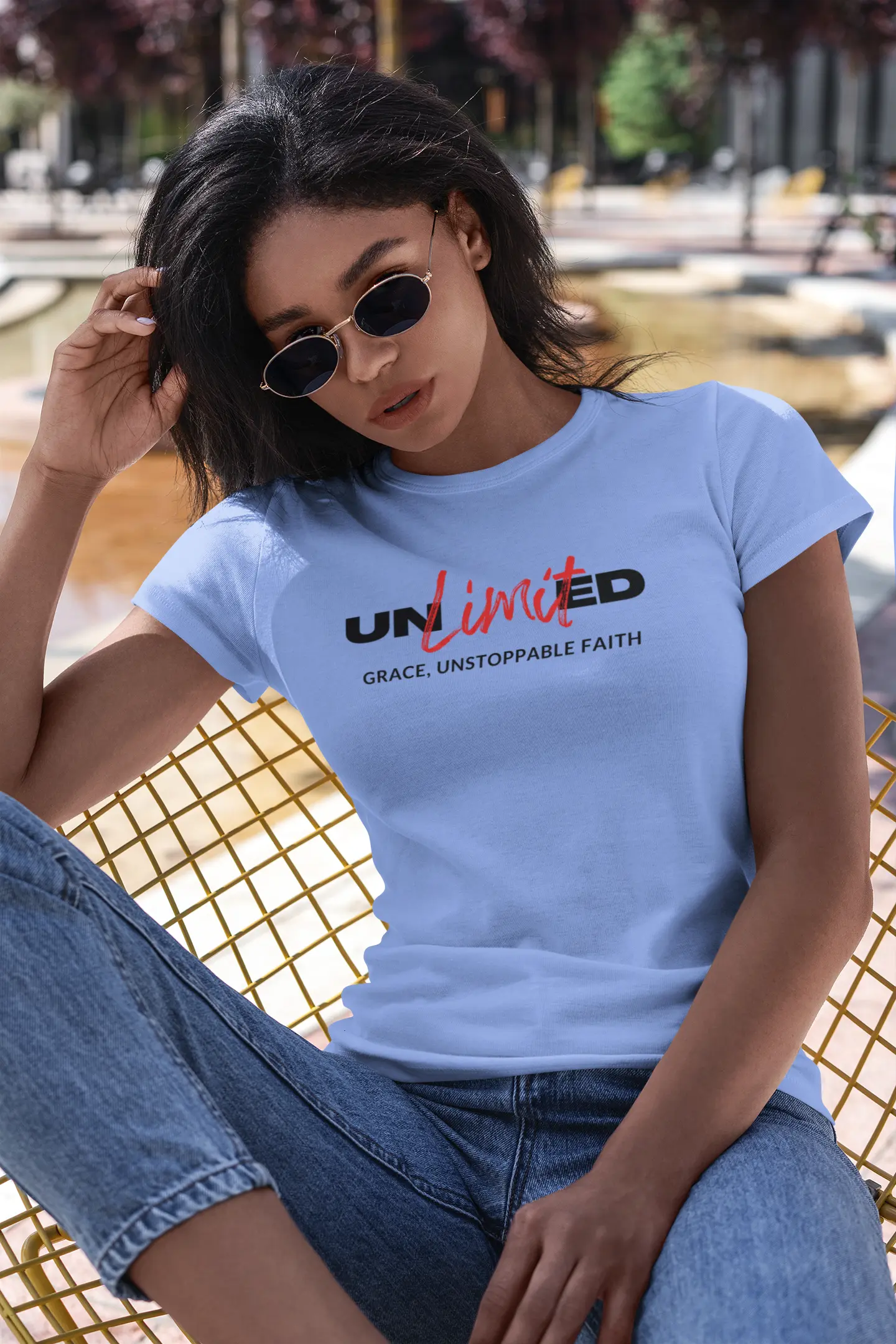 "Unlimited Grace, Unstoppable Faith" - Inspirational T-Shirt Printify