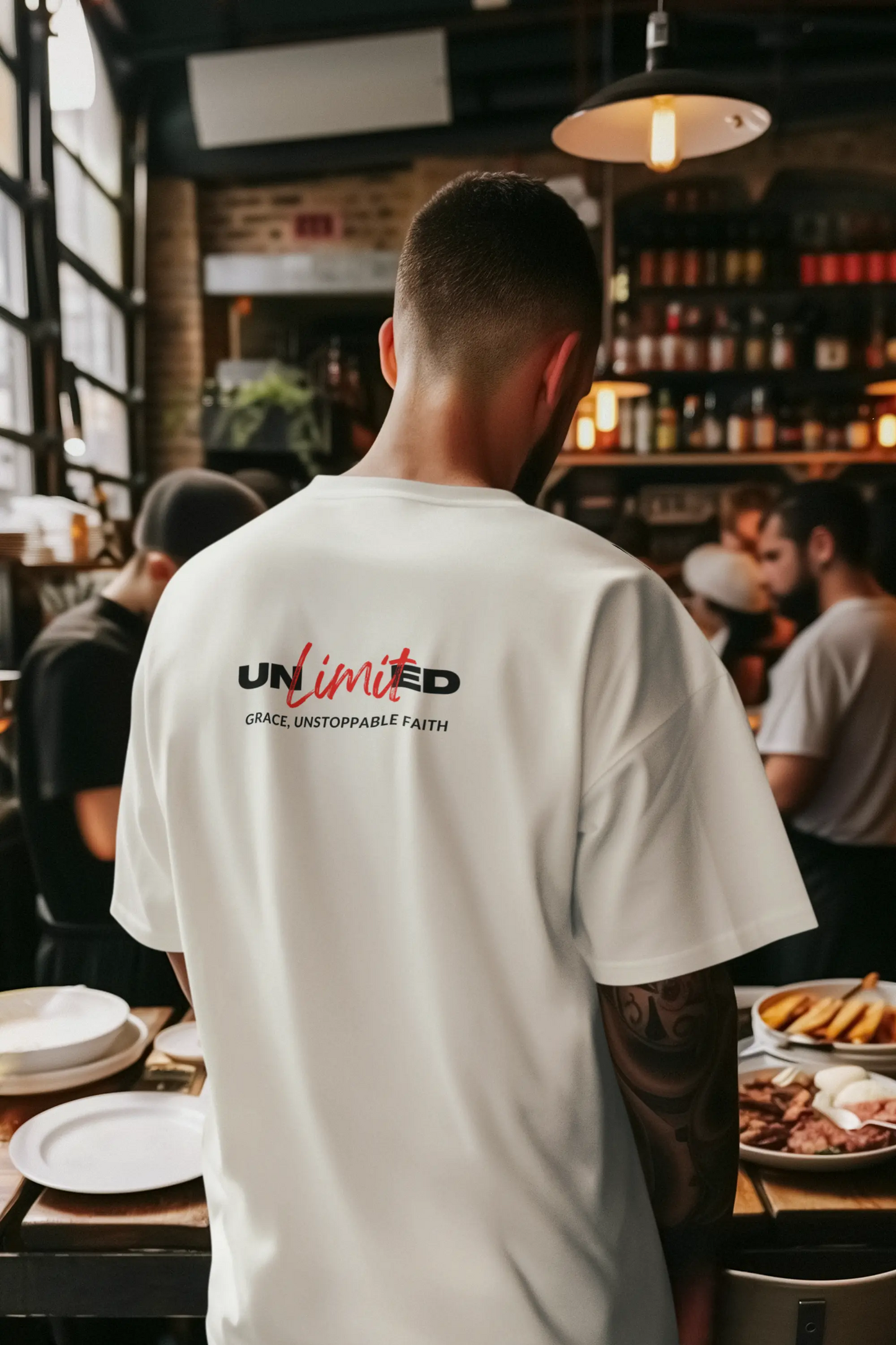 "Unlimited Grace, Unstoppable Faith" - Mens Performance Athletic Wear Printify