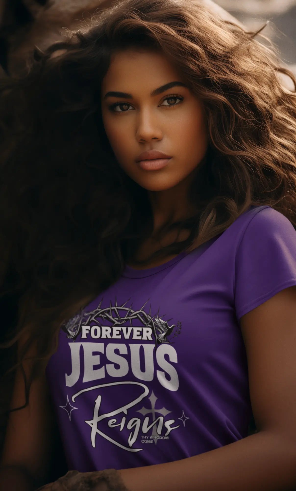 Forever Jesus Unisex Heavy Cotton Tee - Faith-Inspired Apparel Printify