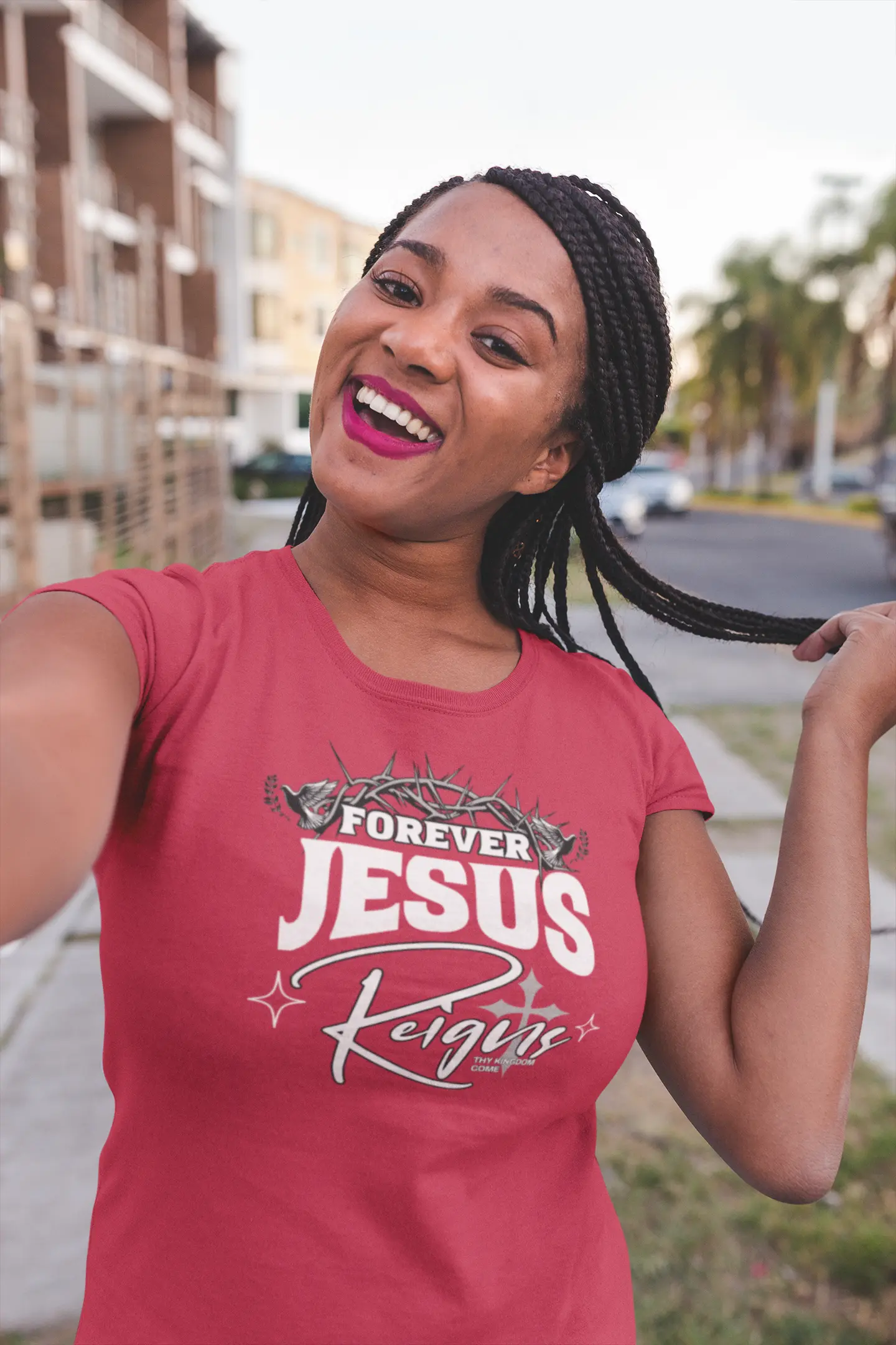 Forever Jesus Unisex Heavy Cotton Tee - Faith-Inspired Apparel Printify