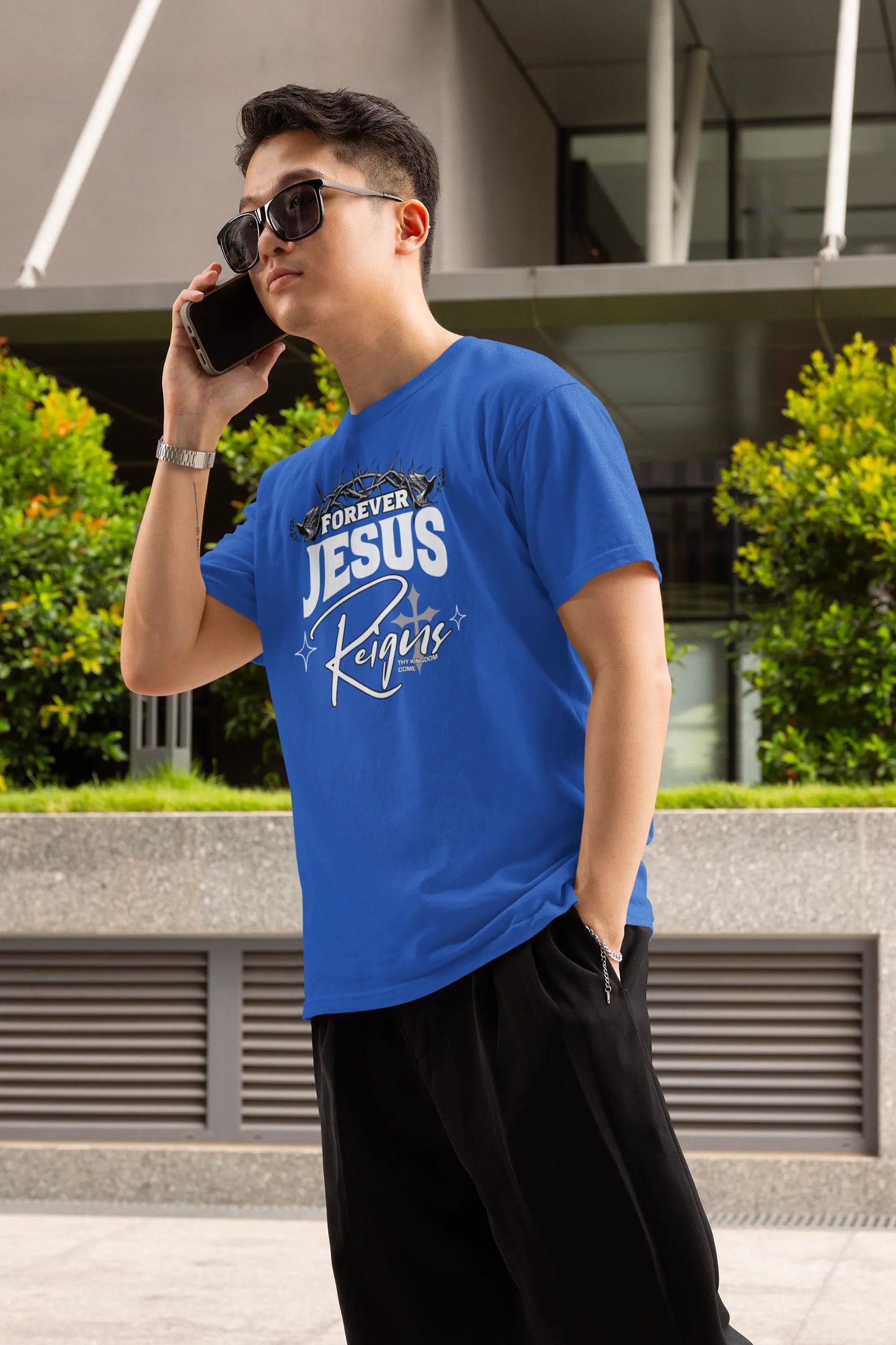 Forever Jesus Unisex Heavy Cotton Tee - Faith-Inspired Apparel Printify
