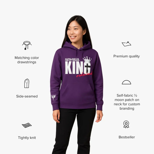 Faith-Fueled King Hoddie Crossroads Creations