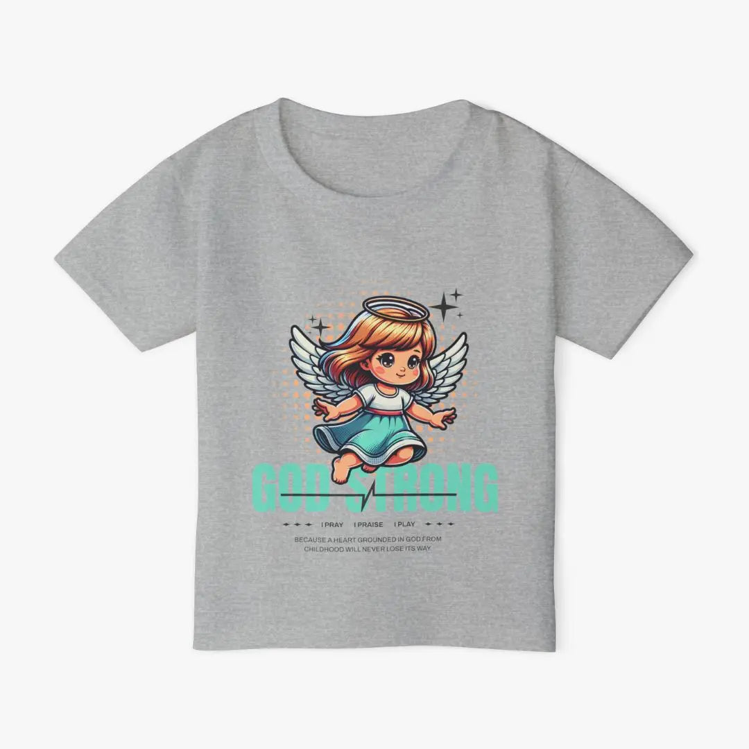 God Strong Toddler Tee Printify