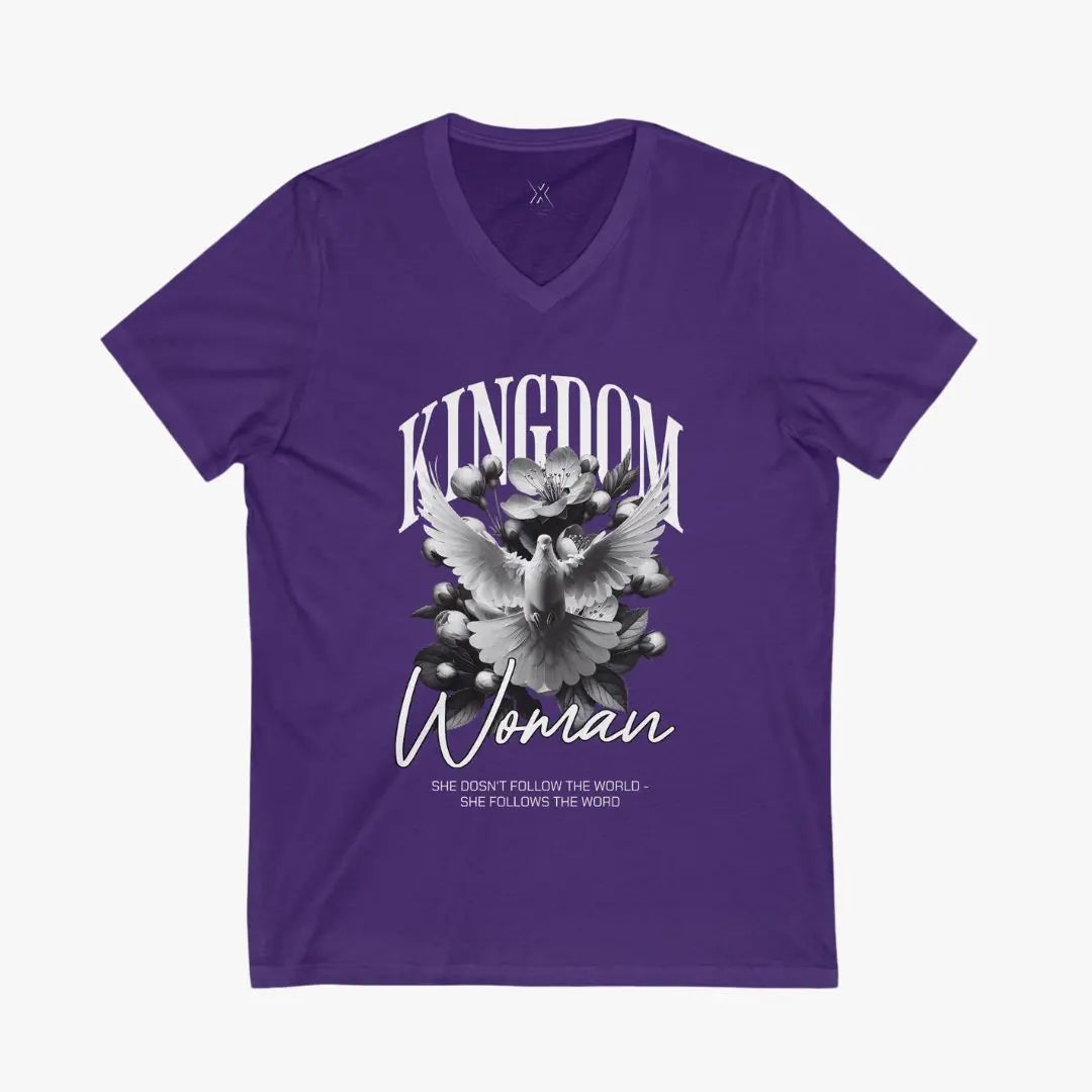 Kingdom Woman V-Neck Tee Printify