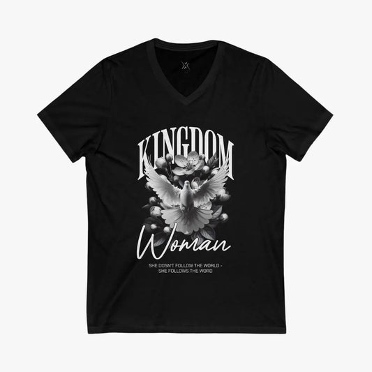 Kingdom Woman V-Neck Tee Printify
