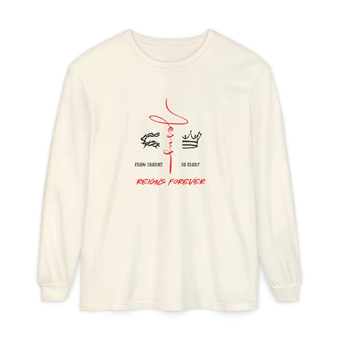He Reigns Forever Mens Tee Printify