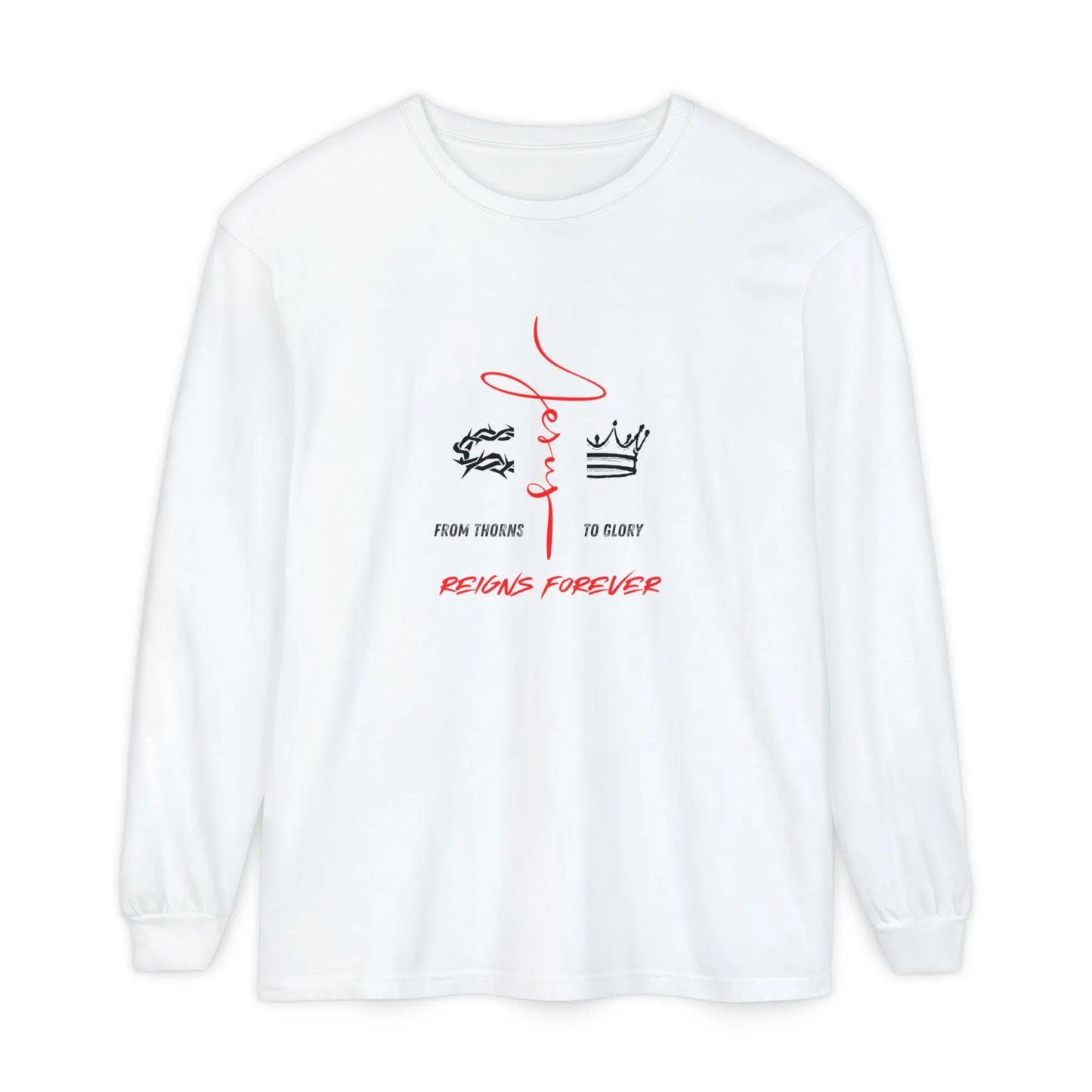 He Reigns Forever Mens Tee Printify