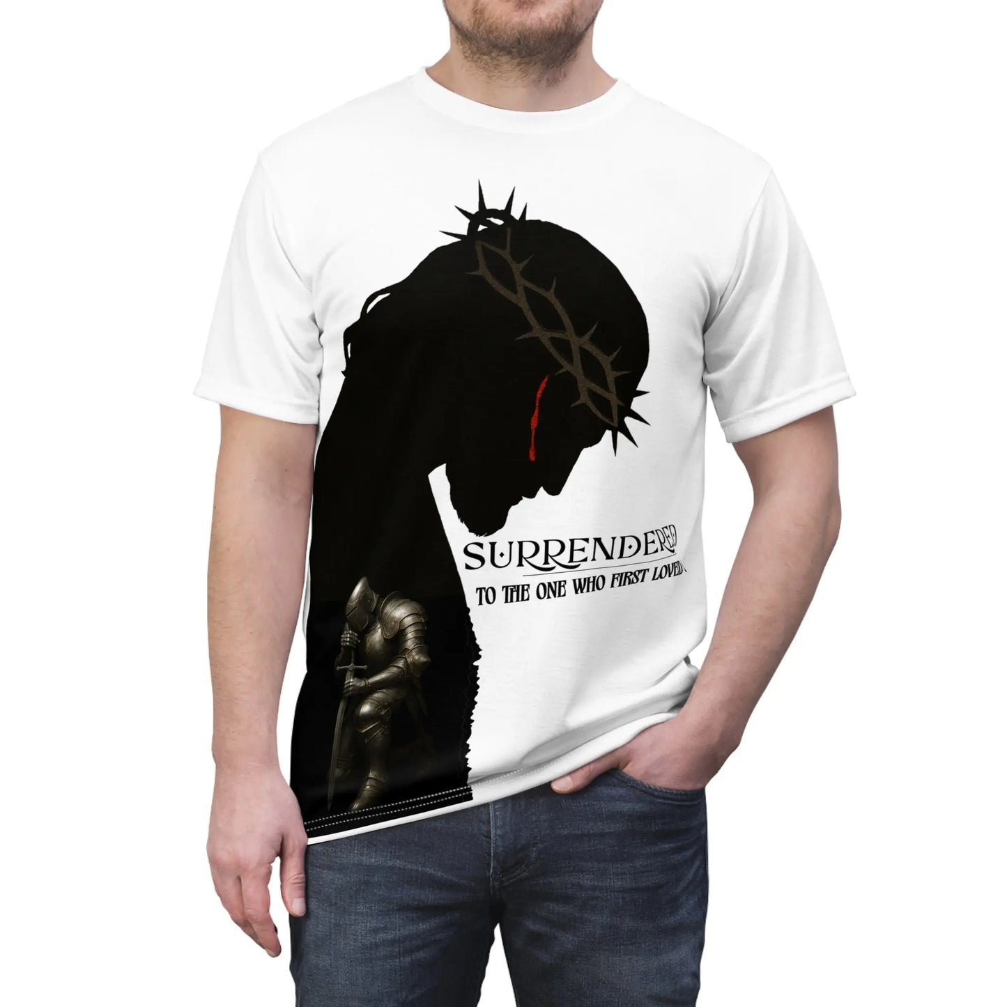 Surrendered – Faith-Inspired Tee Printify