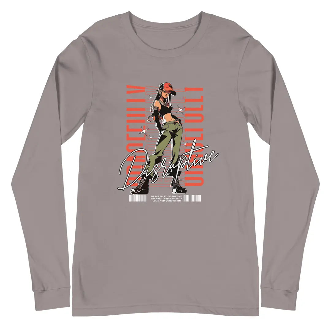 Gracefully Disruptive Women's Long Sleeve Tee Crossroads Creations