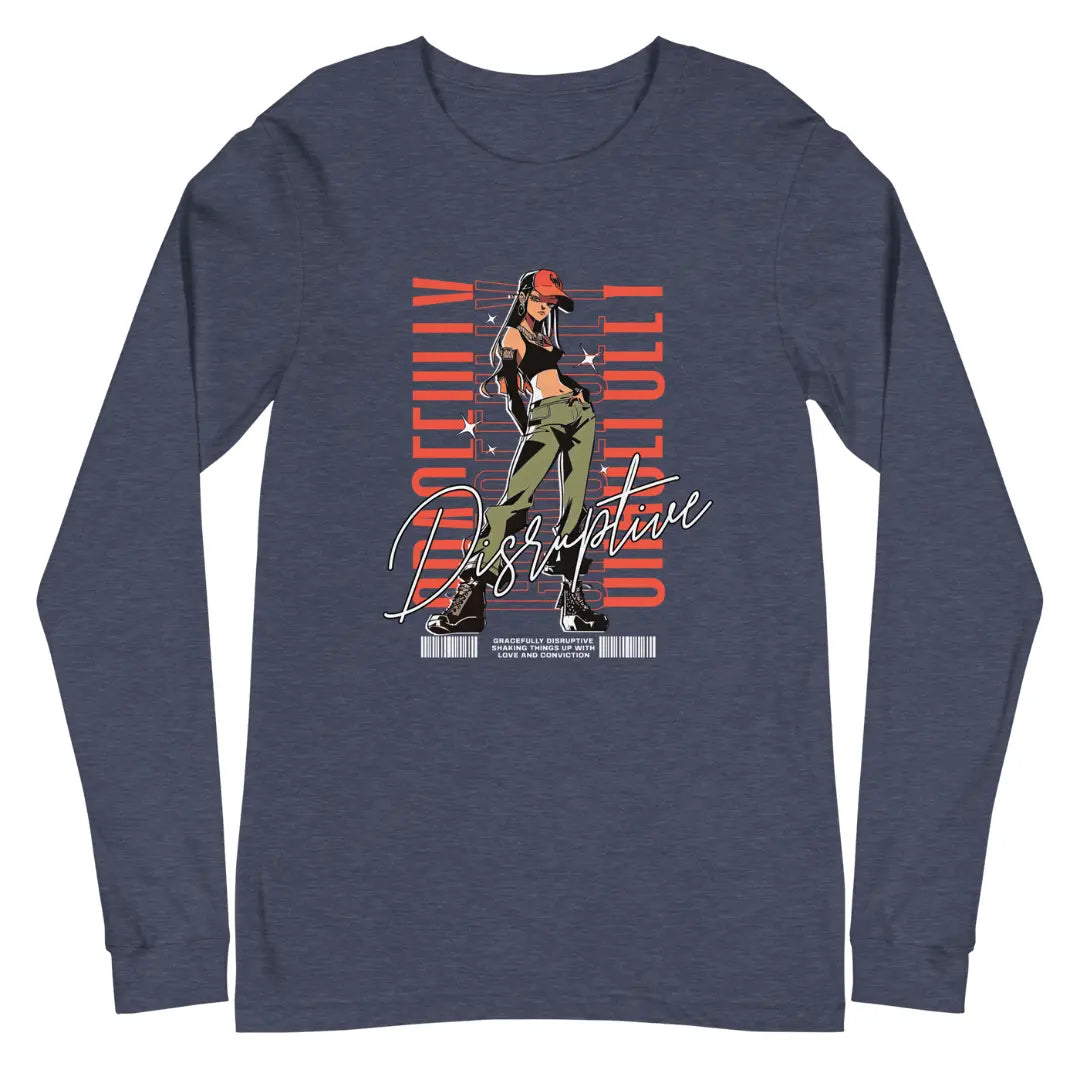 Gracefully Disruptive Women's Long Sleeve Tee Crossroads Creations