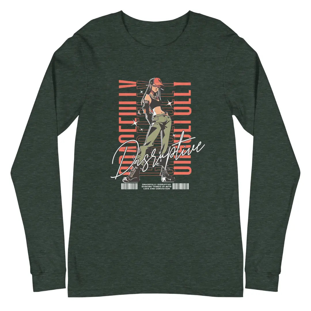 Gracefully Disruptive Women's Long Sleeve Tee Crossroads Creations