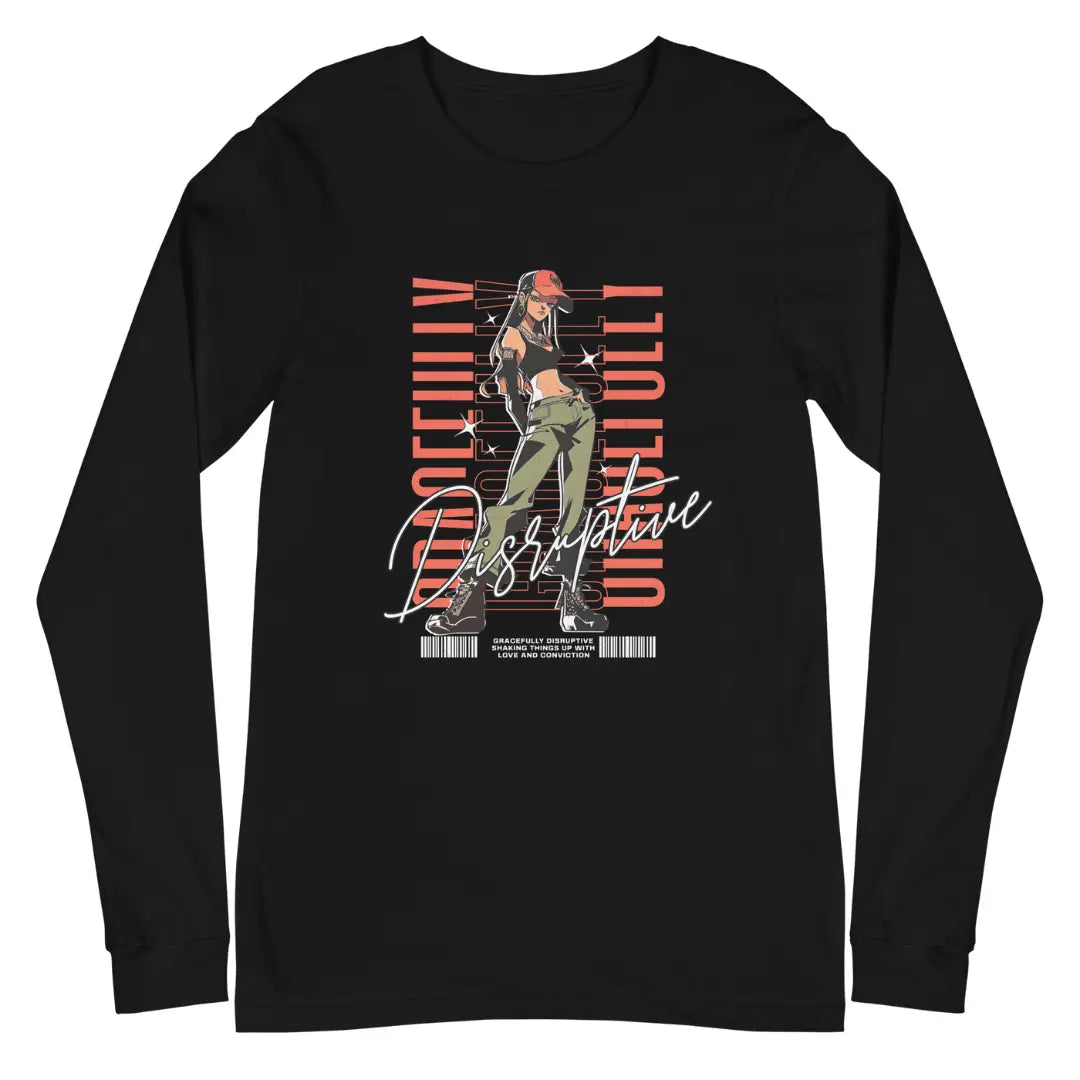 Gracefully Disruptive Women's Long Sleeve Tee Crossroads Creations