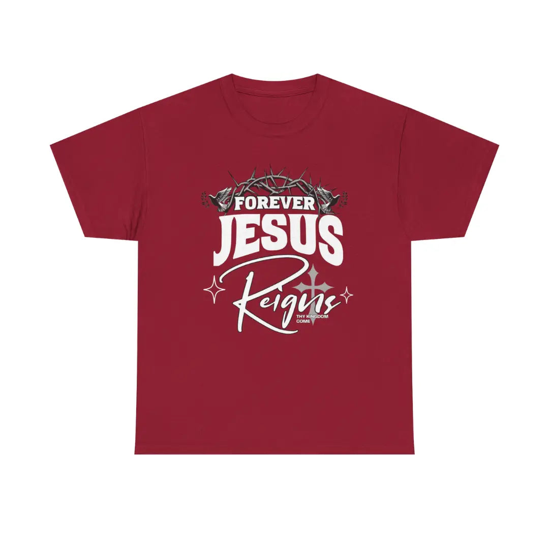 Jesus Reigns Faith Inspired Tee Printify