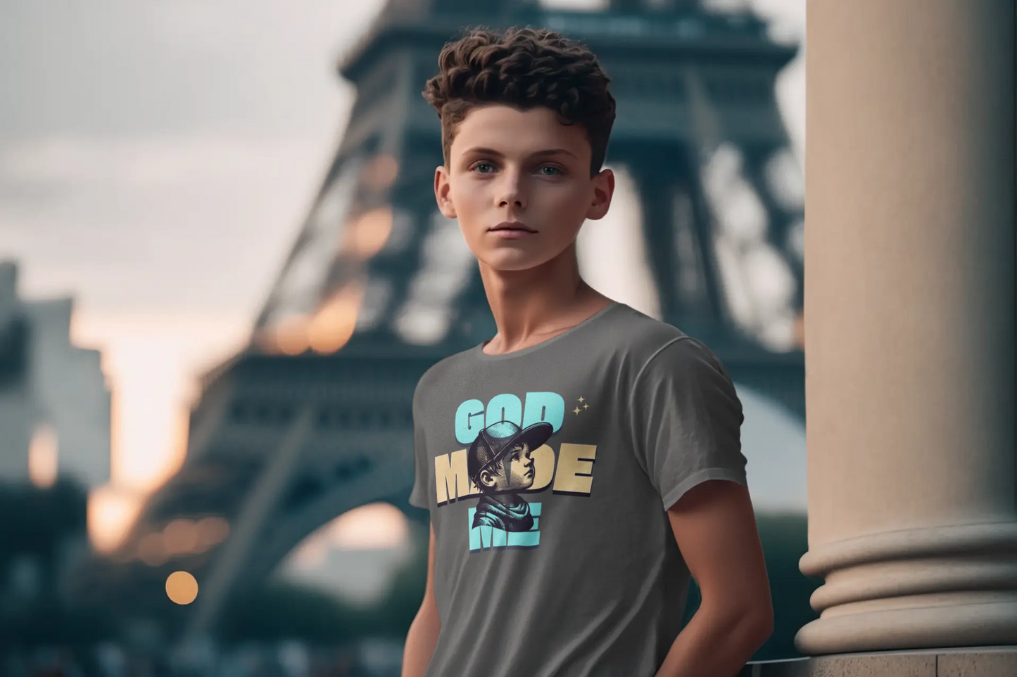 God Made Me - Kids T-Shirt Printify