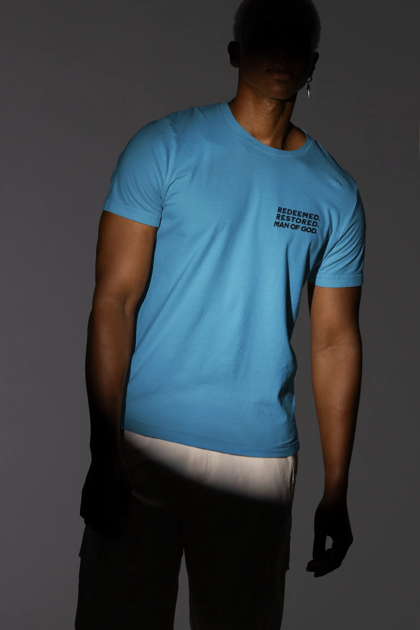 Unisex Garment-Dyed T-shirt: 'Man of God' Cross Design Printify