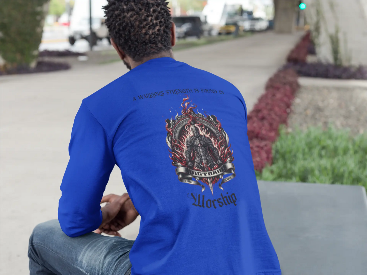 Warrior's Strength Tee – Built for the Battle Crossroads Creations