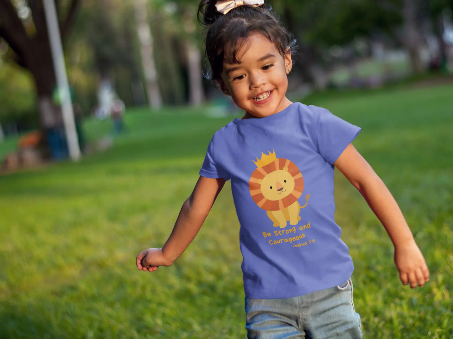 Be Strong & Courageous Toddler T-Shirt Printify
