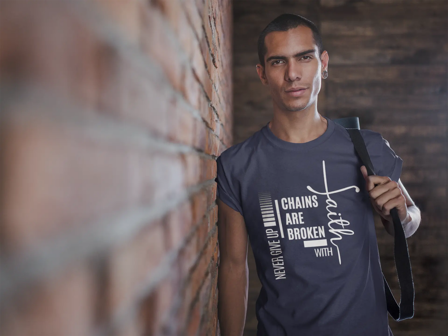 "Chains Are Broken With Faith" - Performance T-Shirt Printify