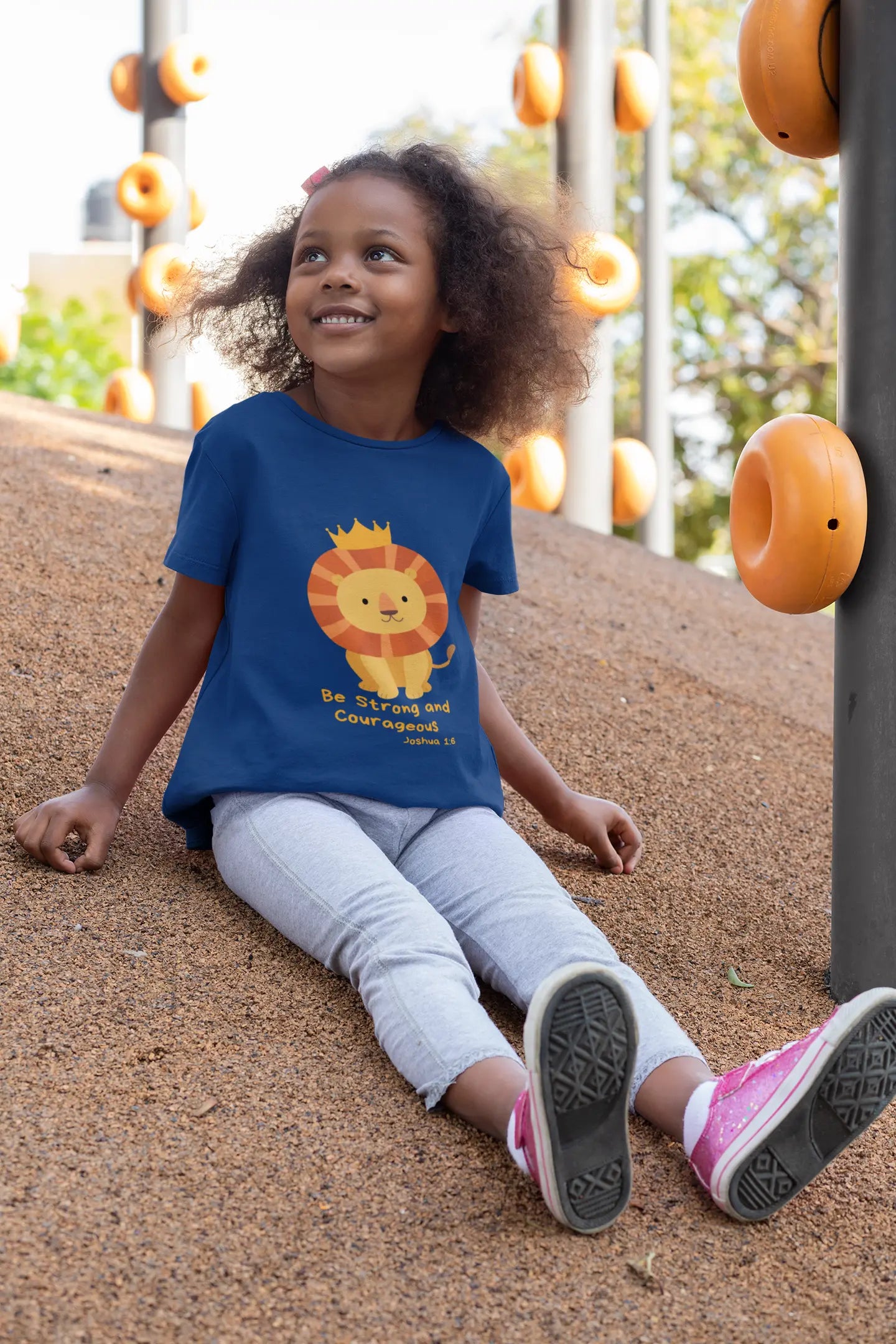 Be Strong & Courageous Toddler T-Shirt Printify
