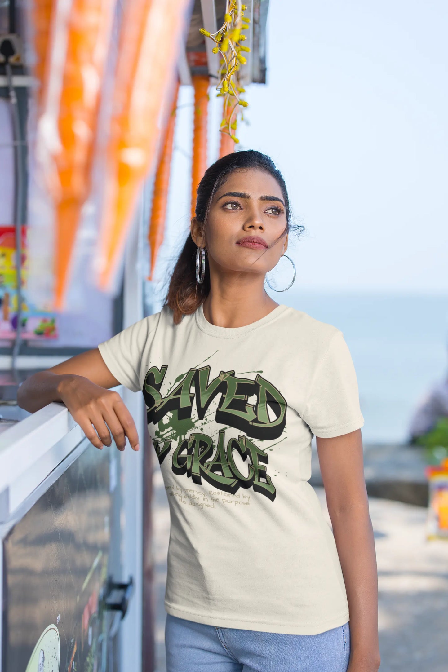 Saved By Grace - Tee Shirt Printify