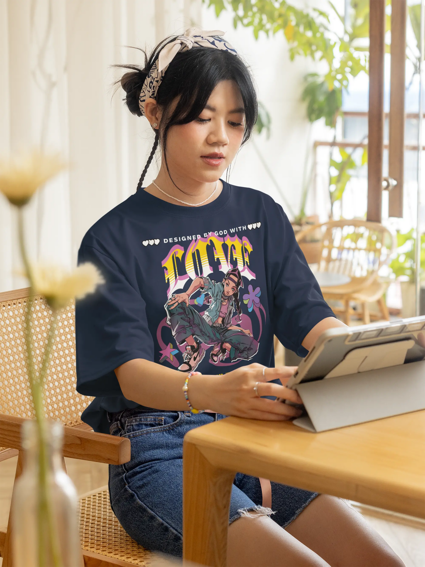 Designed by God With Love - Girls T-Shirt Printify