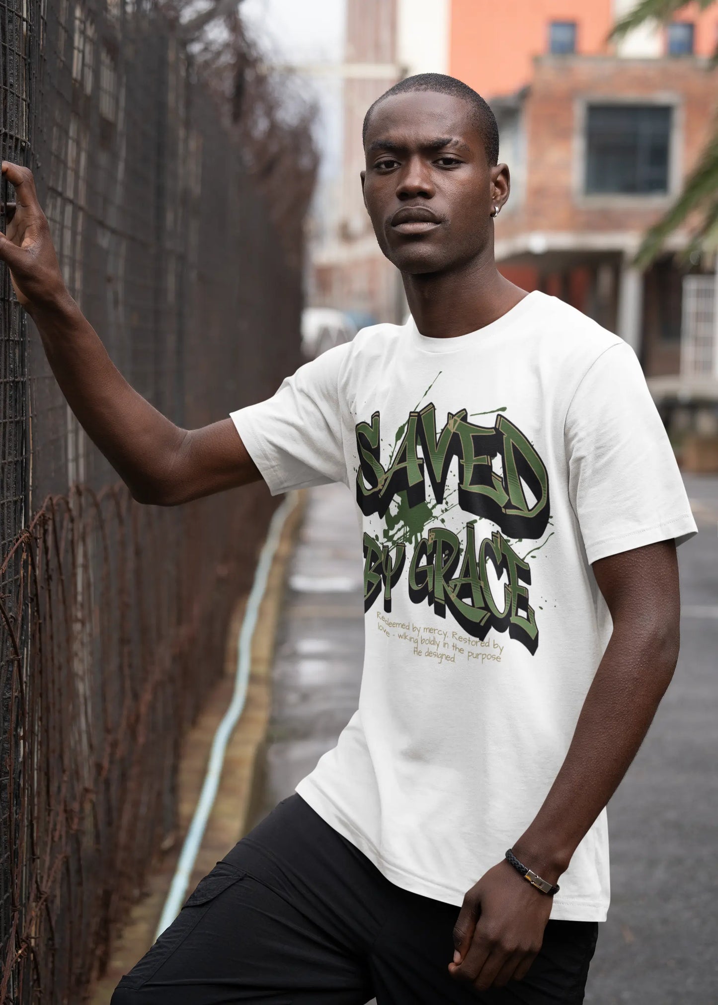 Saved By Grace - Tee Shirt Printify