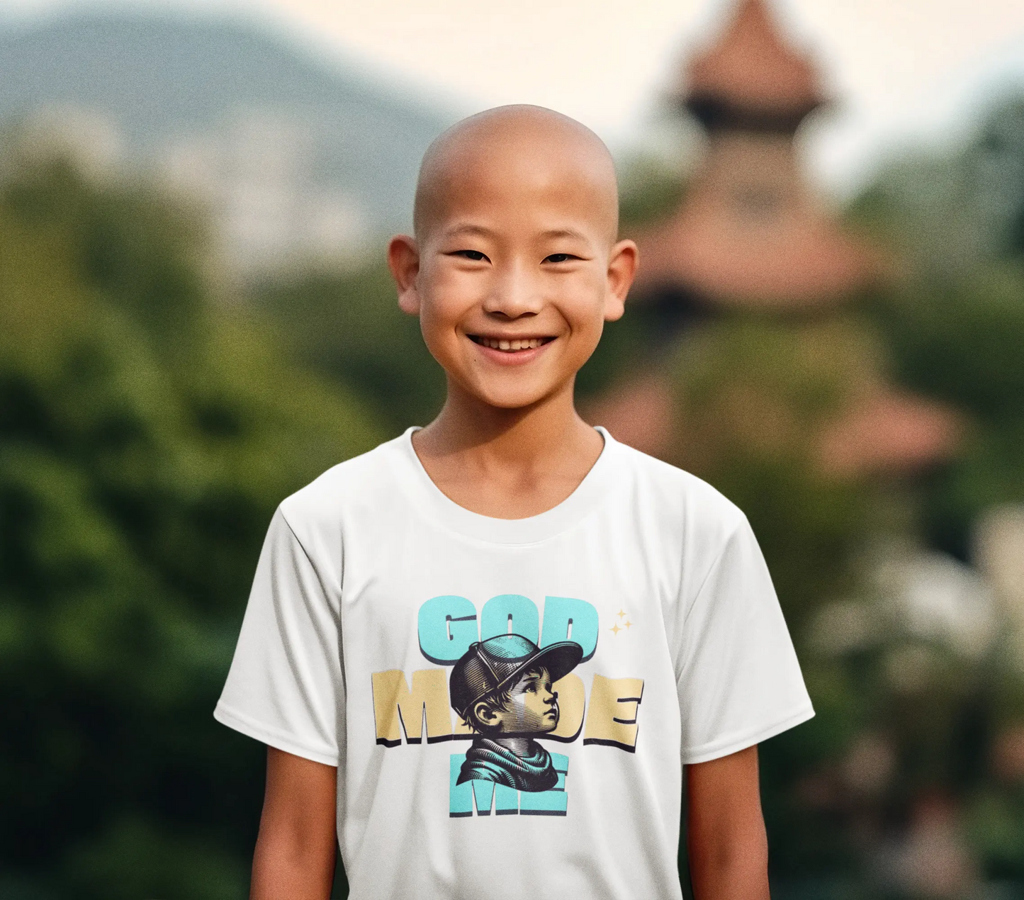 God Made Me - Kids T-Shirt Printify
