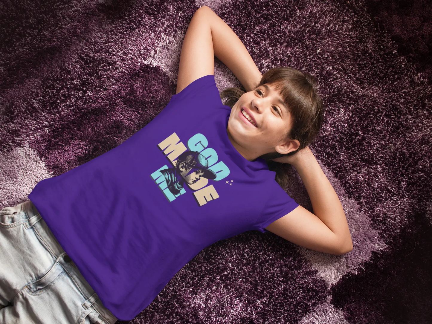 God Made Me - Kids T-Shirt Printify