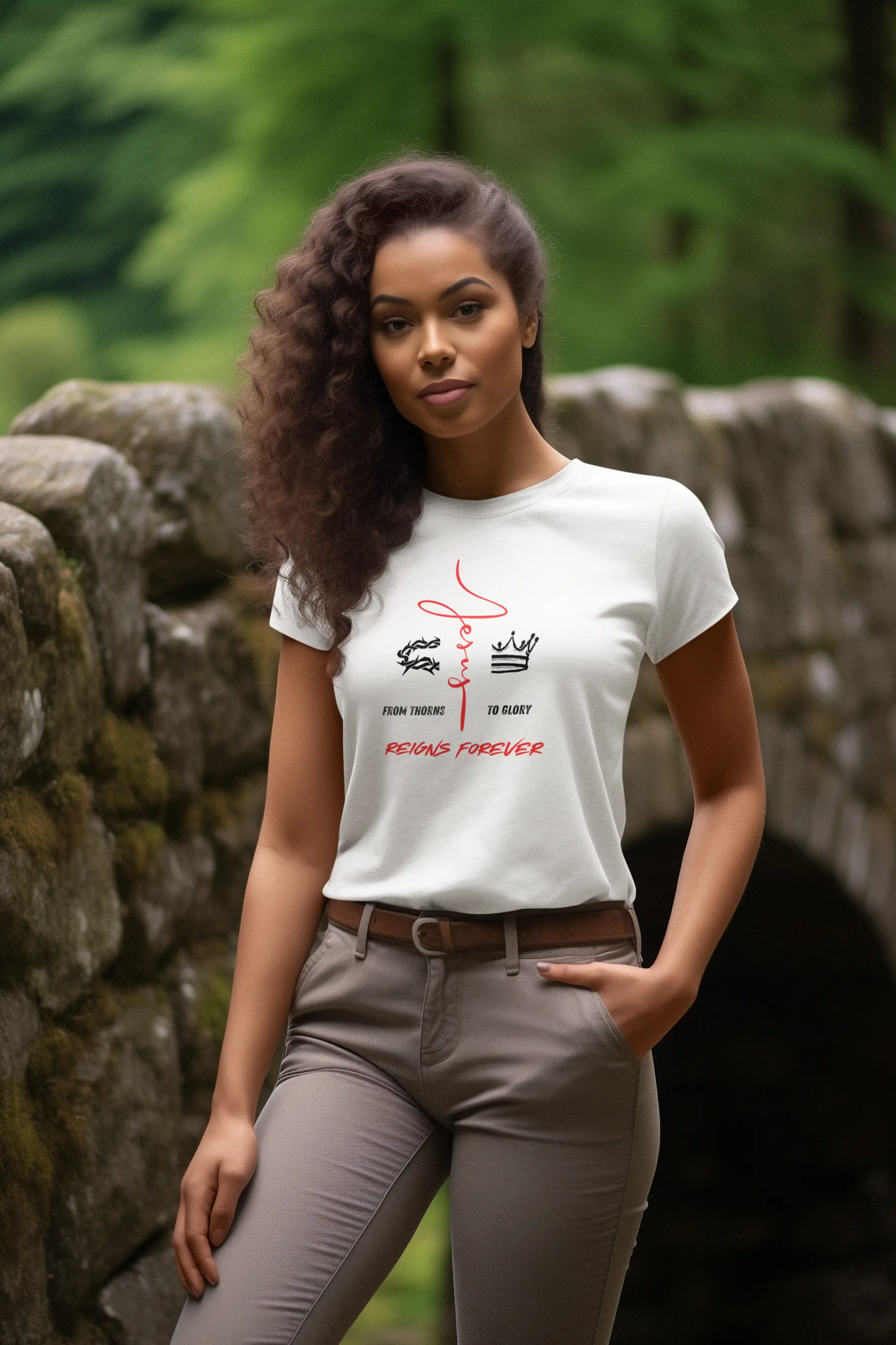 From Thorns To Glory- Inspirational Tee Printify