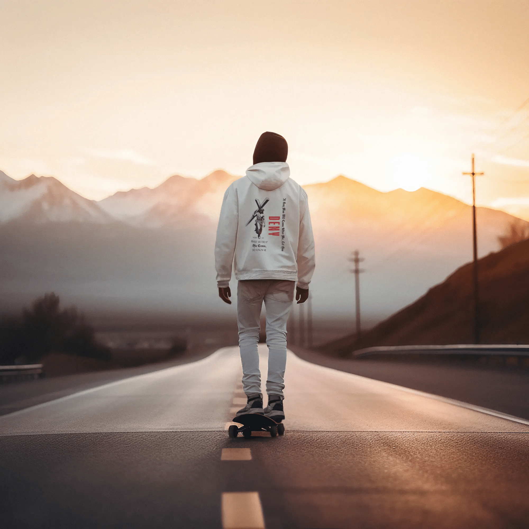 Deny Yourself Hoodie: A Statement of Surrender and Strength - Crossroads Creations