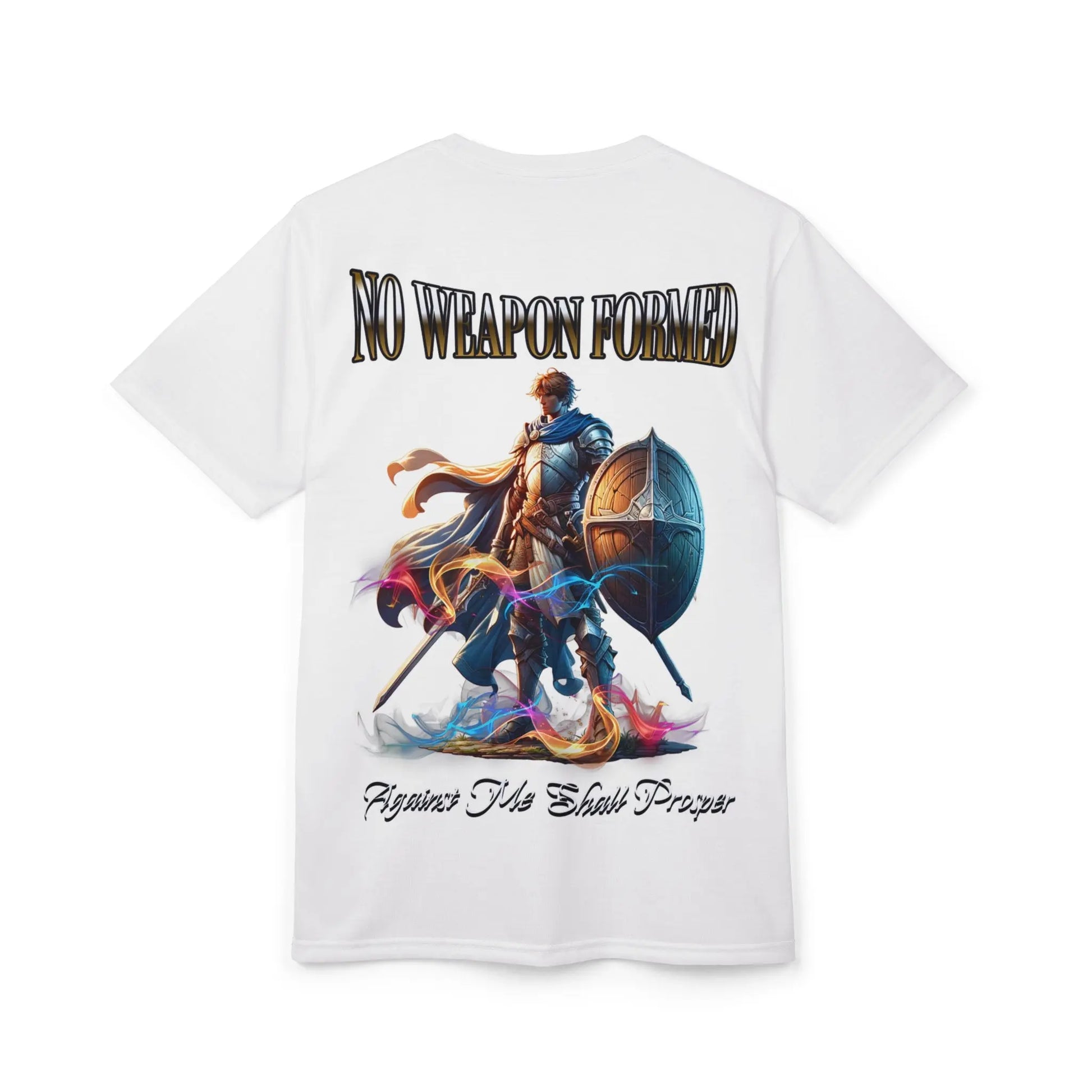 Inspirational Unisex Tee - 'No Weapon Formed Against Me' - Motivational Apparel, Spiritual Gift, Faith-Based Fashion, Christian Tee, [...] Printify