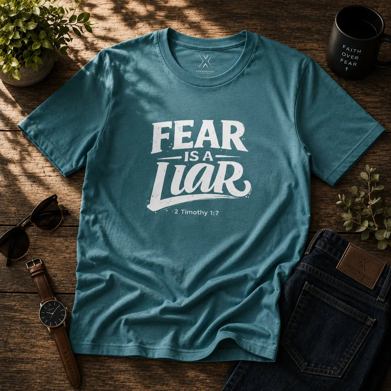 Fear Is a Liar Tee - Crossroads Creations