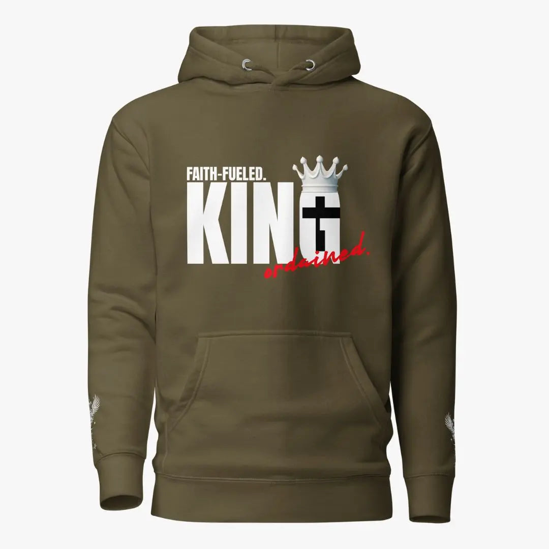 Faith-Fueled King Hoddie Crossroads Creations