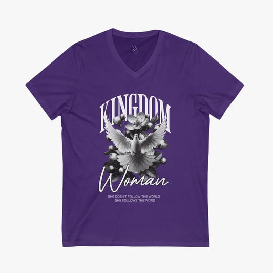 Kingdom Woman V-Neck Tee Printify