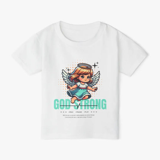God Strong Toddler Tee Printify