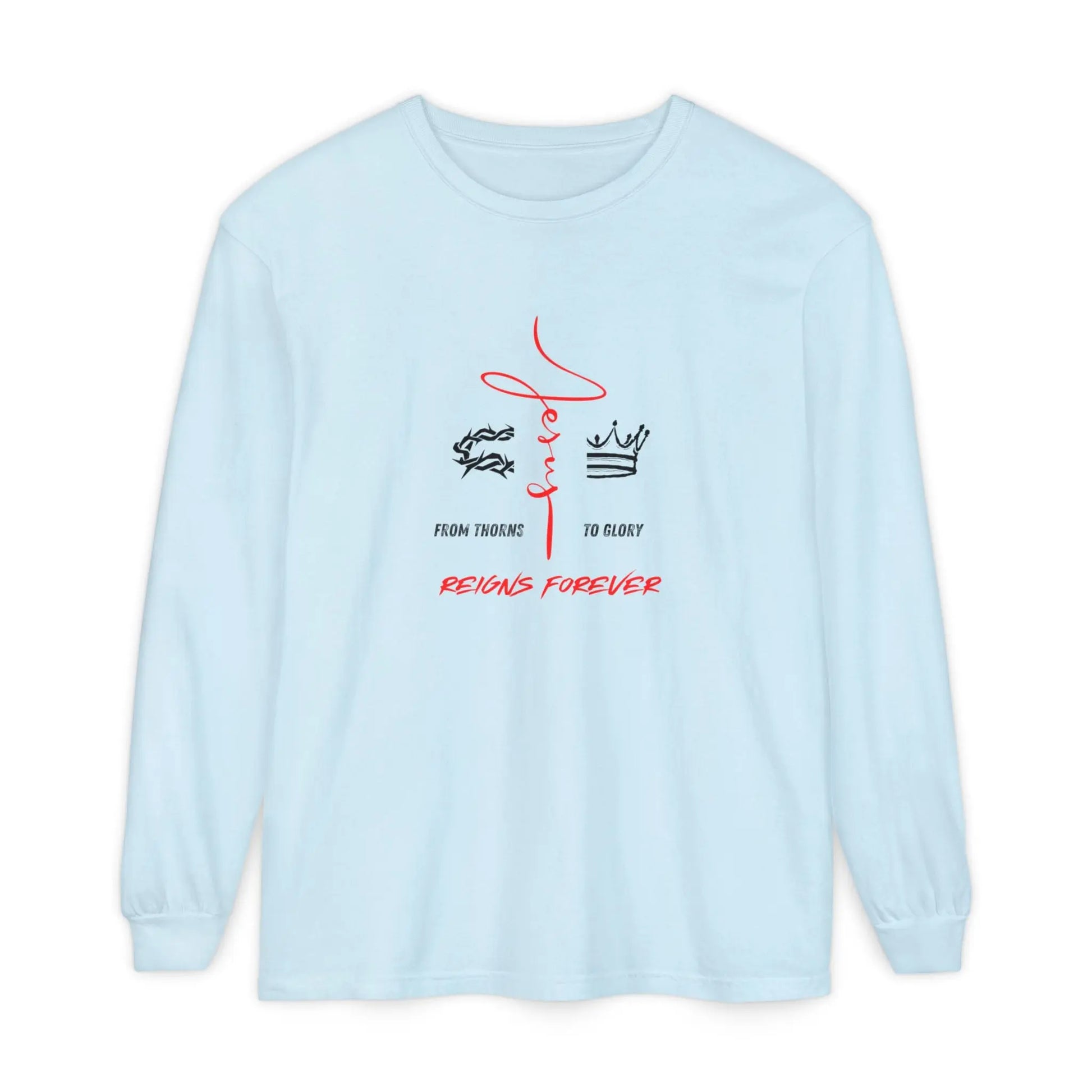 He Reigns Forever Mens Tee Printify