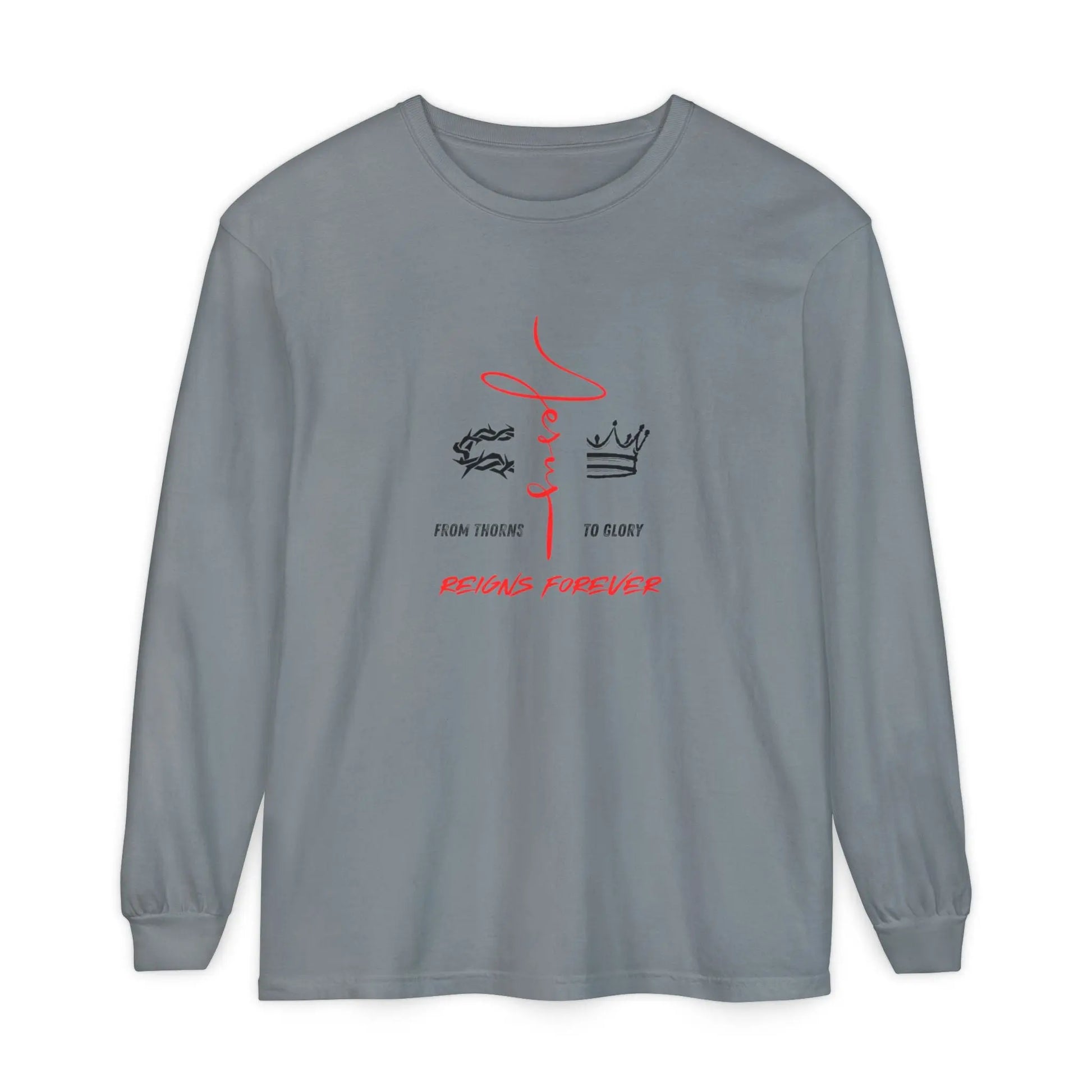 He Reigns Forever Mens Tee Printify