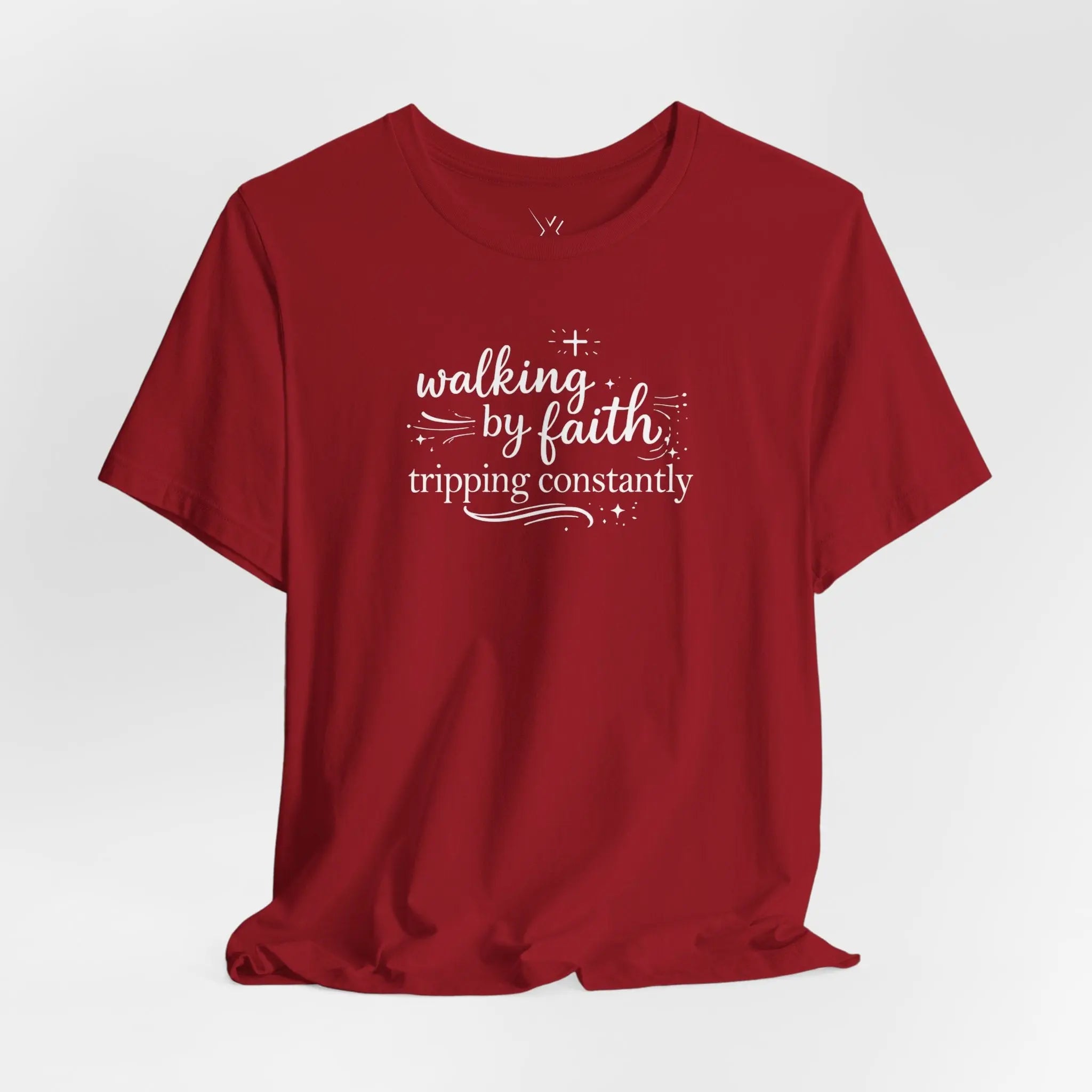 Walking by Faith Tripping Constantly Tee - Crossroads Creations