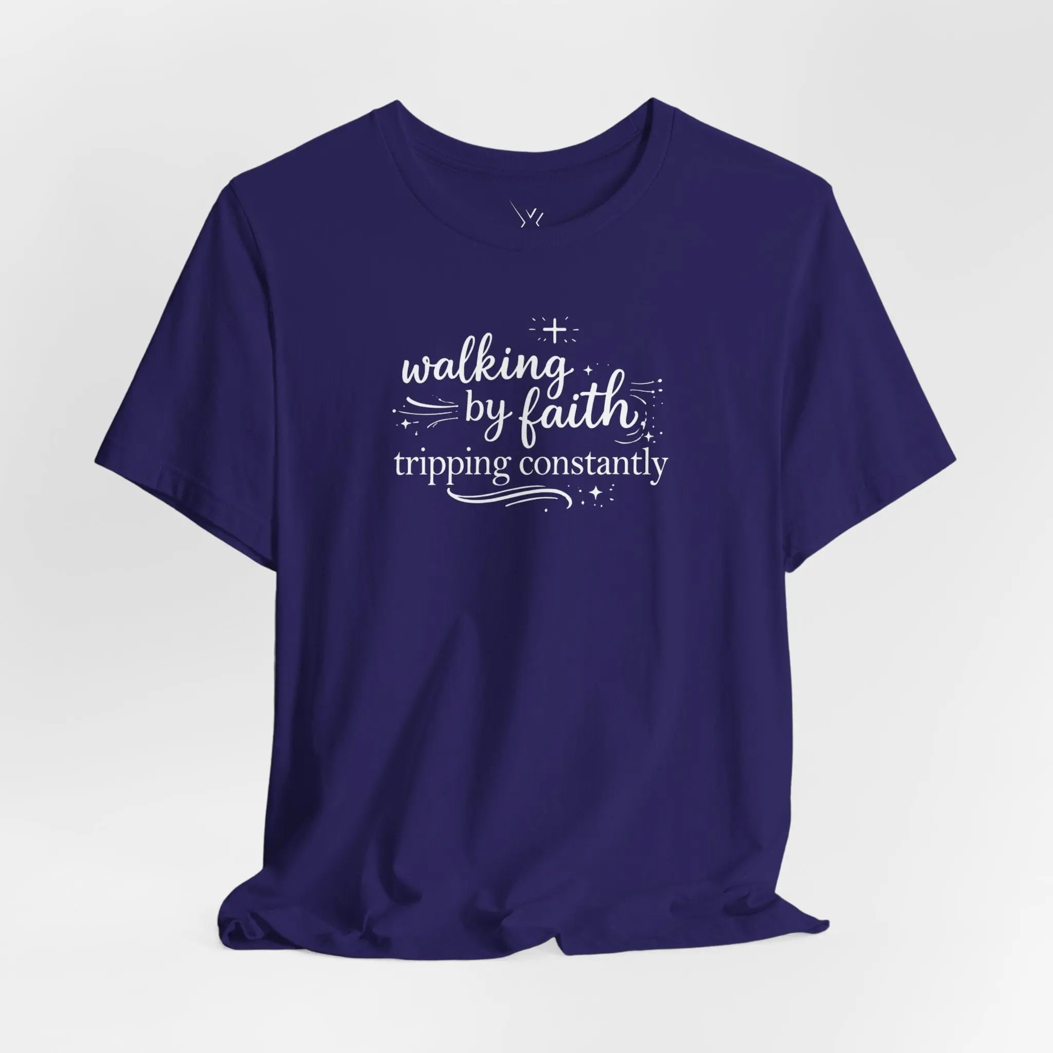 Walking by Faith Tripping Constantly Tee - Crossroads Creations