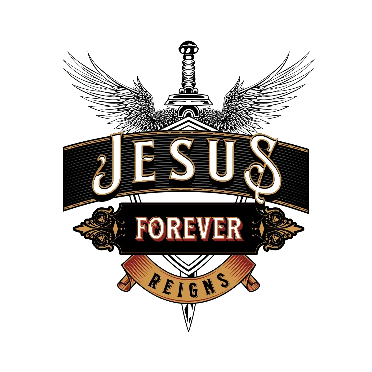 Forever Jesus Reigns Tee - Crossroads Creations