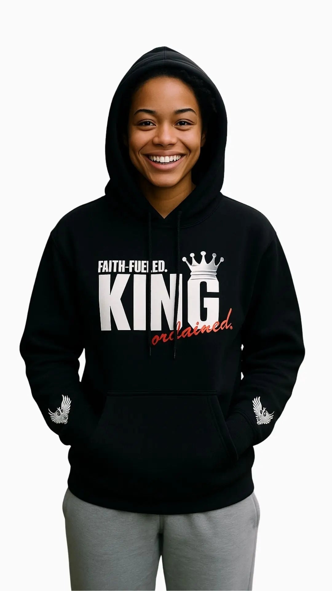 Faith-Fueled King Hoodie