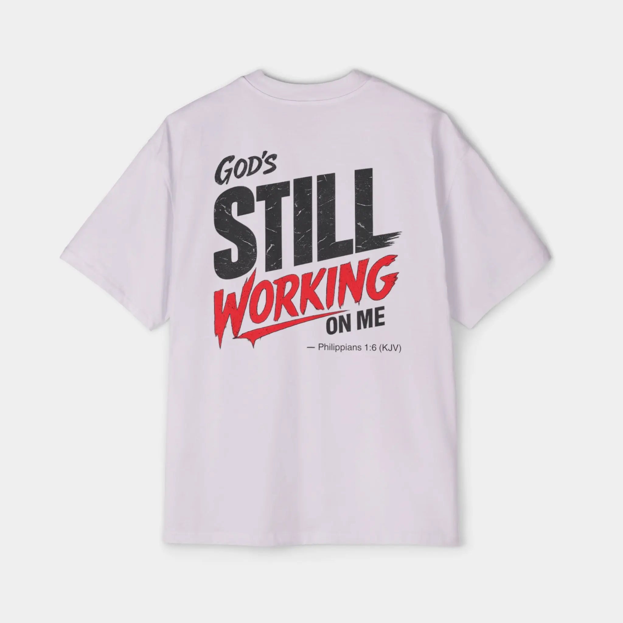 God's Still Working on Me Tee - Crossroads Creations