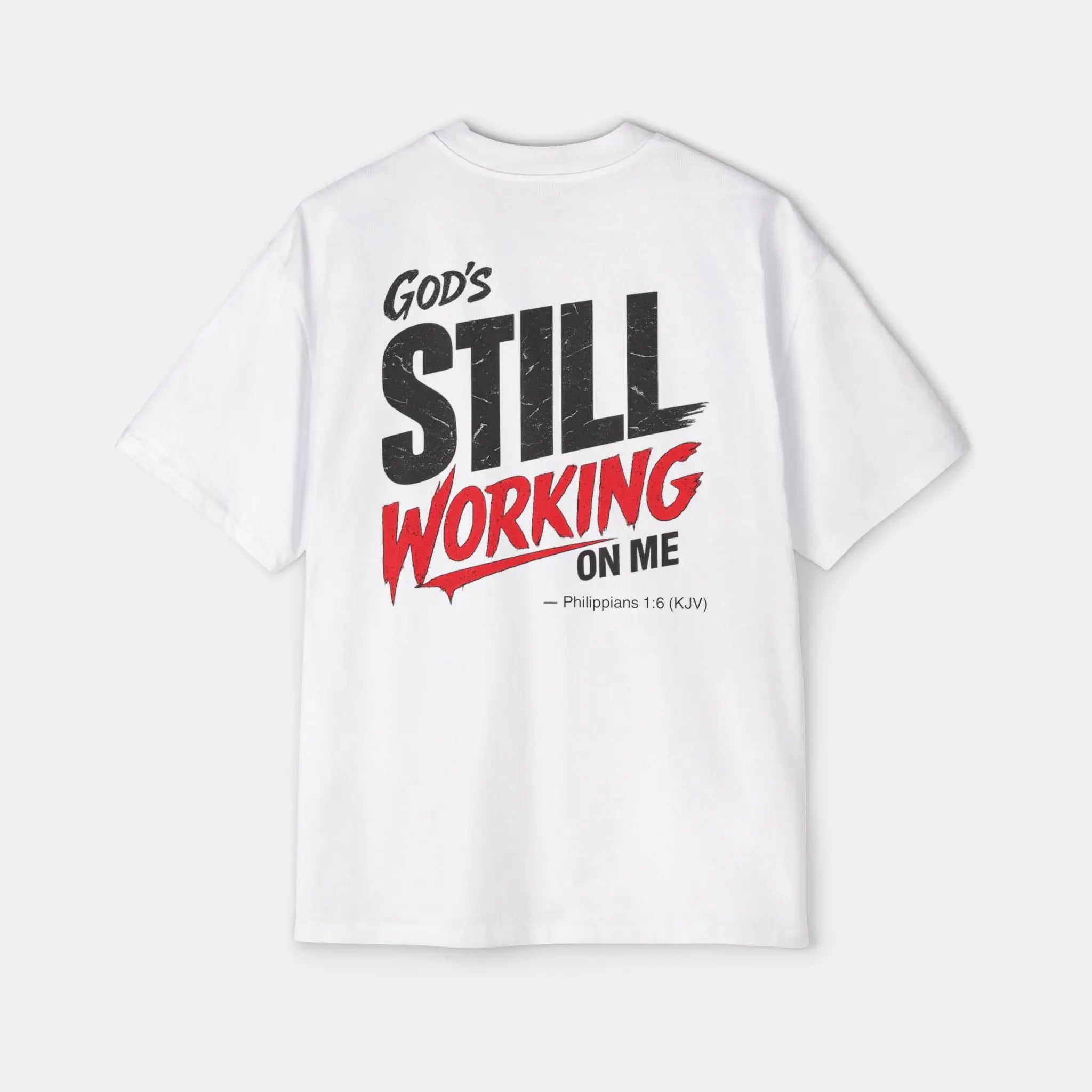 God's Still Working on Me Tee - Crossroads Creations