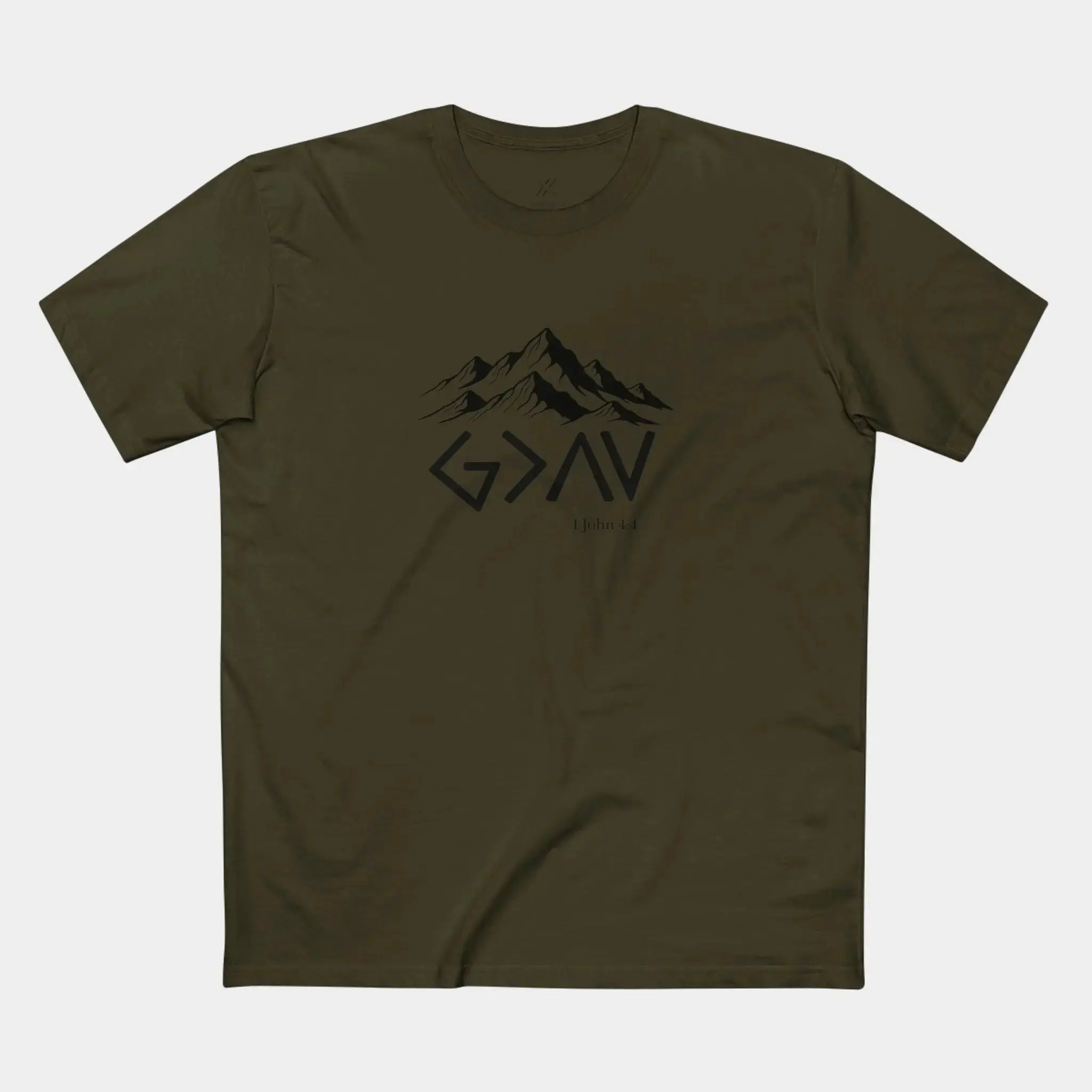 God is Greater Tee - Crossroads Creations