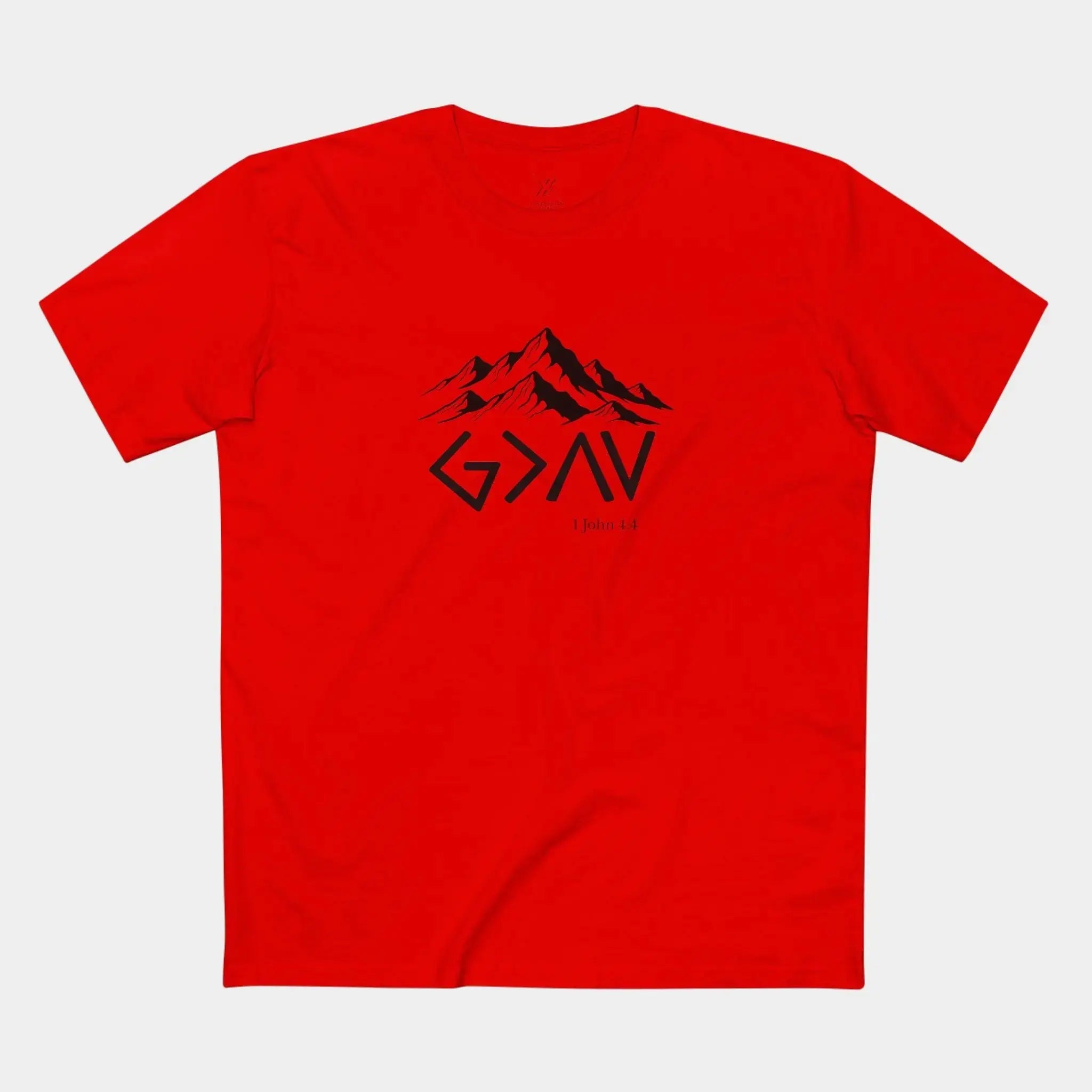God is Greater Tee - Crossroads Creations